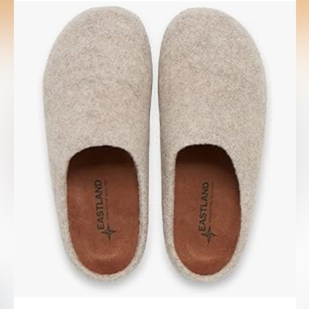 Eastland Tan Wool Slip-Ons